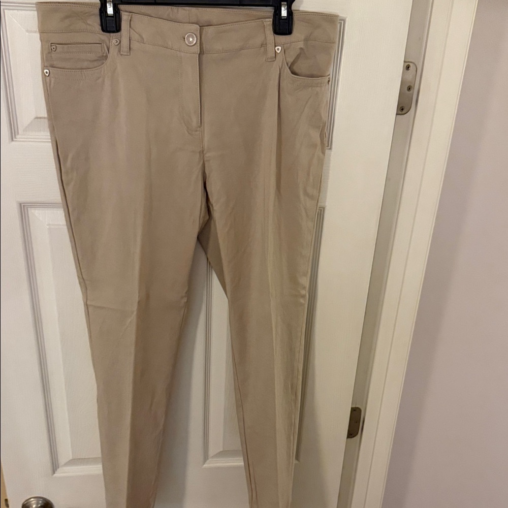 New Directions Tan Straight Leg Women's Pants